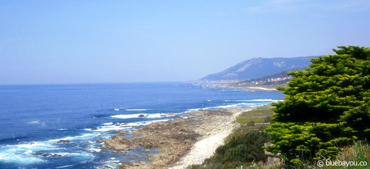 The Camino de Santiago alongside the coast heading to Portugal.