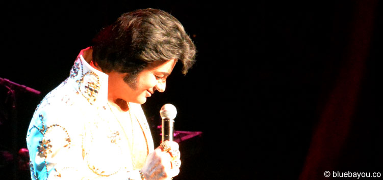 David Lee live on stage during the Ultimate Elvis Tribute Artist Contest Finals 2015.