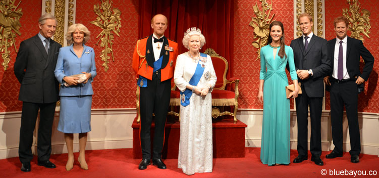 The Royal Family at Madame Tussauds London.